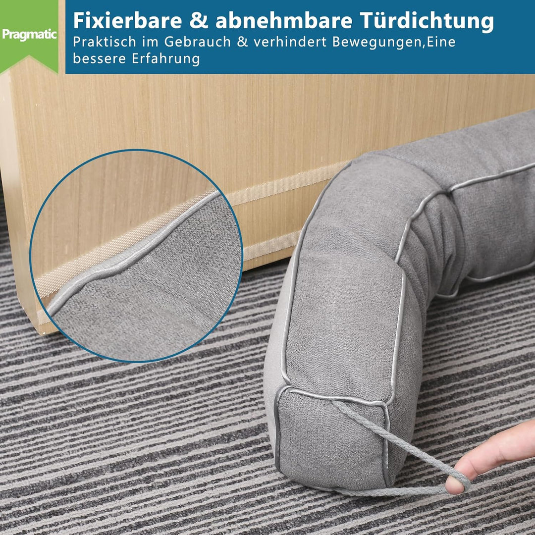 HooTown Zugluftstopper für türen, 107cm Schwerer Zugluftstopper tür Zugluftstopper Windstopper Türlu