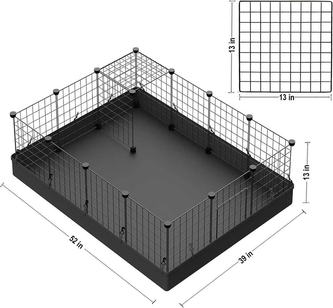 LANGXUN Metalldraht Lagerung Cubes Organizer, DIY Kleintierkäfig für Kaninchen, Meerschweinchen, Wel