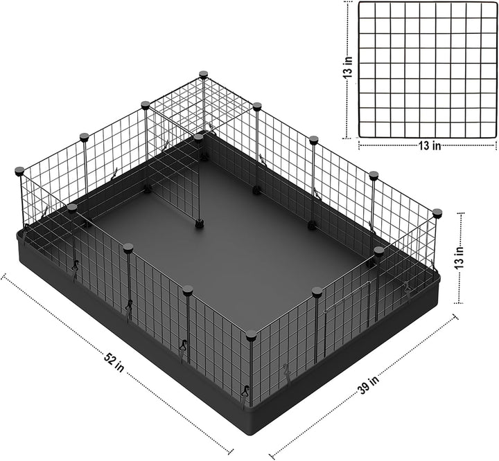 LANGXUN Metalldraht Lagerung Cubes Organizer, DIY Kleintierkäfig für Kaninchen, Meerschweinchen, Wel
