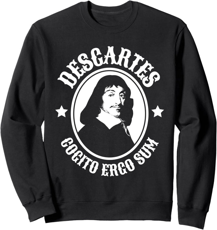 Cogito Ergo Sum Rene Descartes Zitat Sweatshirt