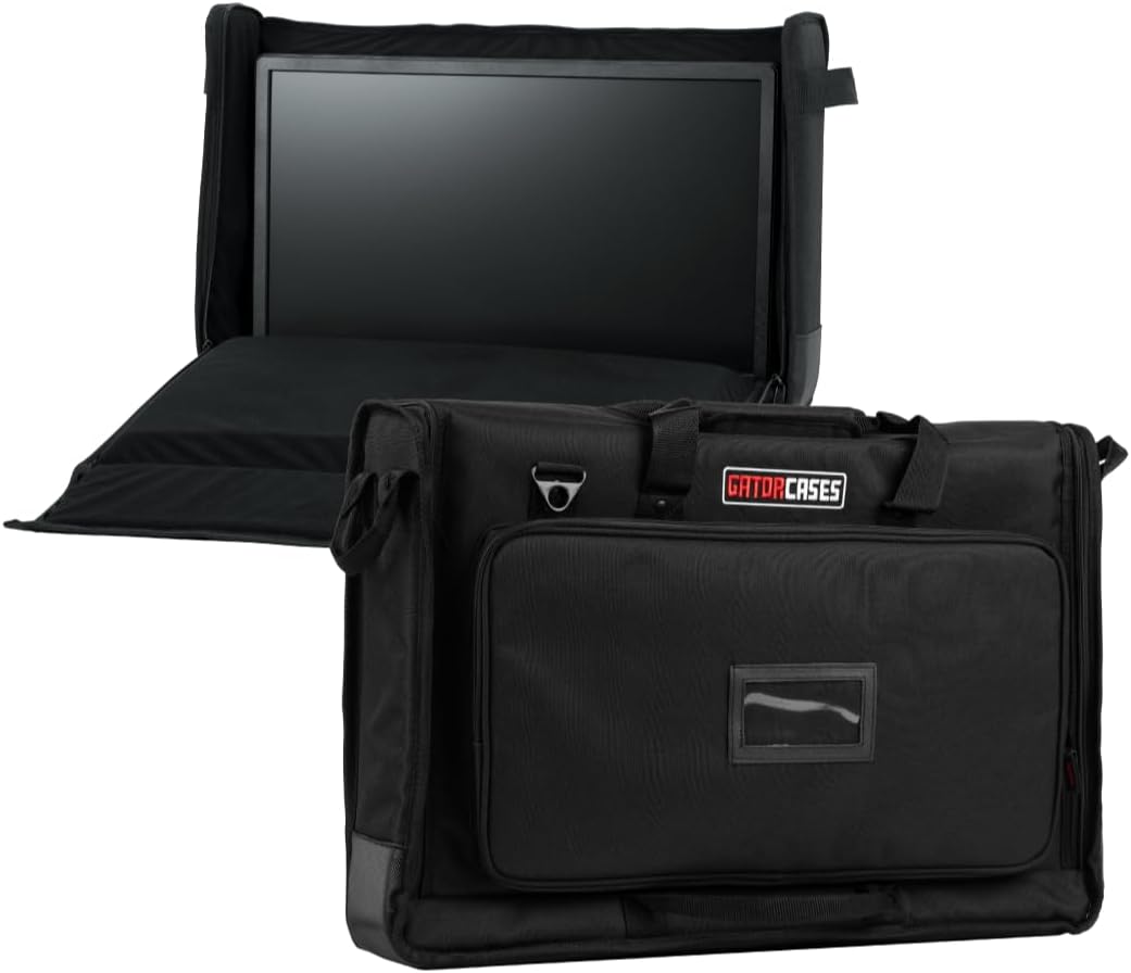 Kleine gepolsterte Tragetasche für LCD-Bildschirme von Gator, passend für 19–24-Zoll-Bildschirme s S