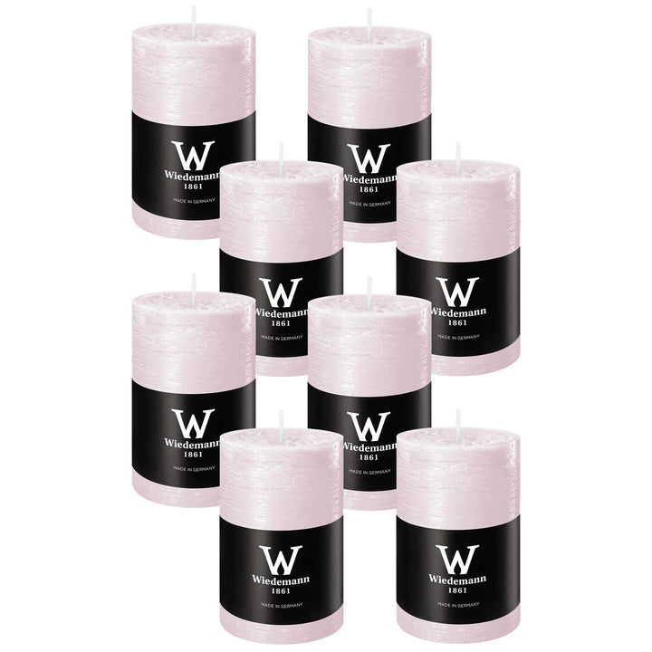 Wiedemann Marble Kerze durchgefärbt ASF, Wachs, Rosé, 9 x 5.8 cm, 208