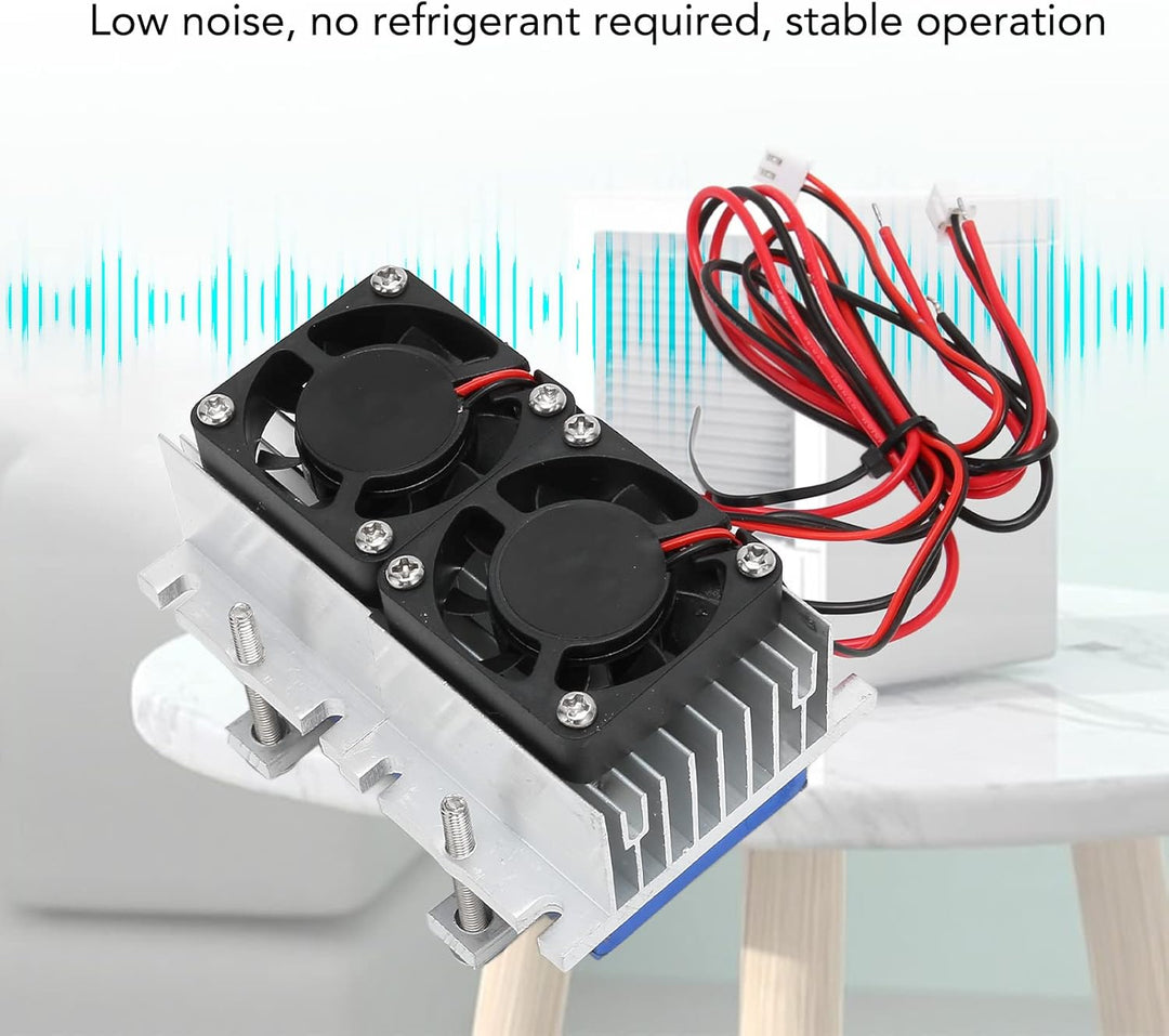 Cuifati 12V 144W Luftkühlgerät, Peltier-System mit Thermoelektrischem Kühler, Halbleiter-Kühlsystem-