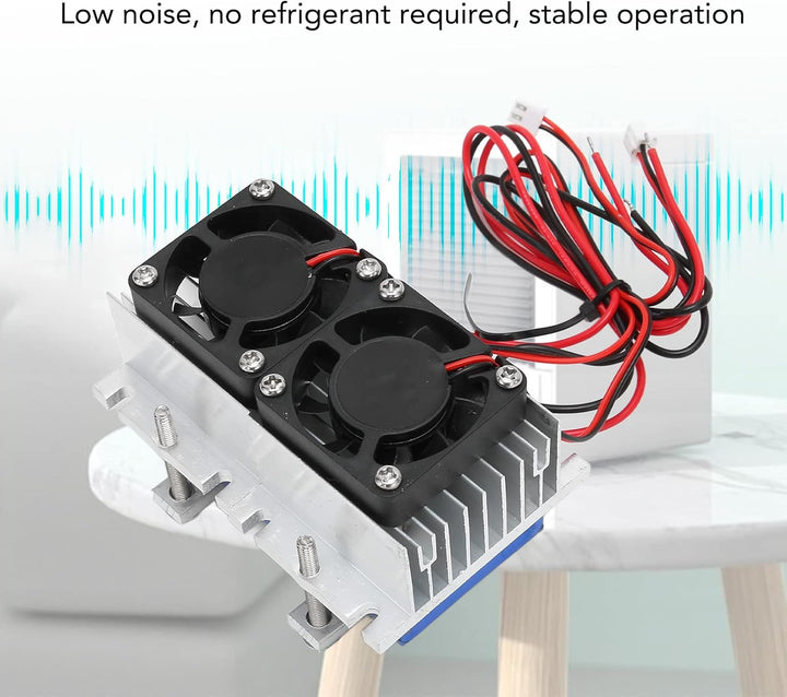 Cuifati 12V 144W Luftkühlgerät, Peltier-System mit Thermoelektrischem Kühler, Halbleiter-Kühlsystem-