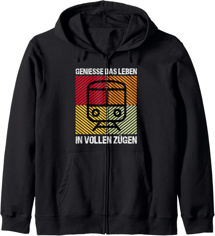 Strassenbahn Tram S Bahn Lokomotive Dampflok Eisenbahn Kapuzenjacke