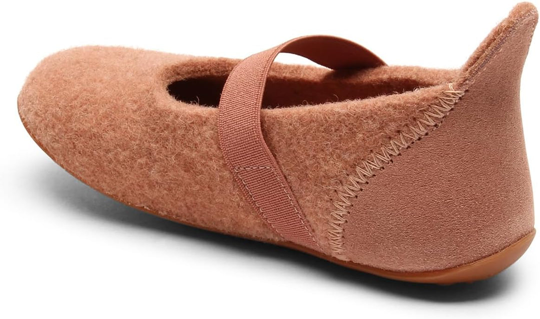 Bisgaard Mädchen Wool Ballet Flat 24 EU Rose, 24 EU Rose