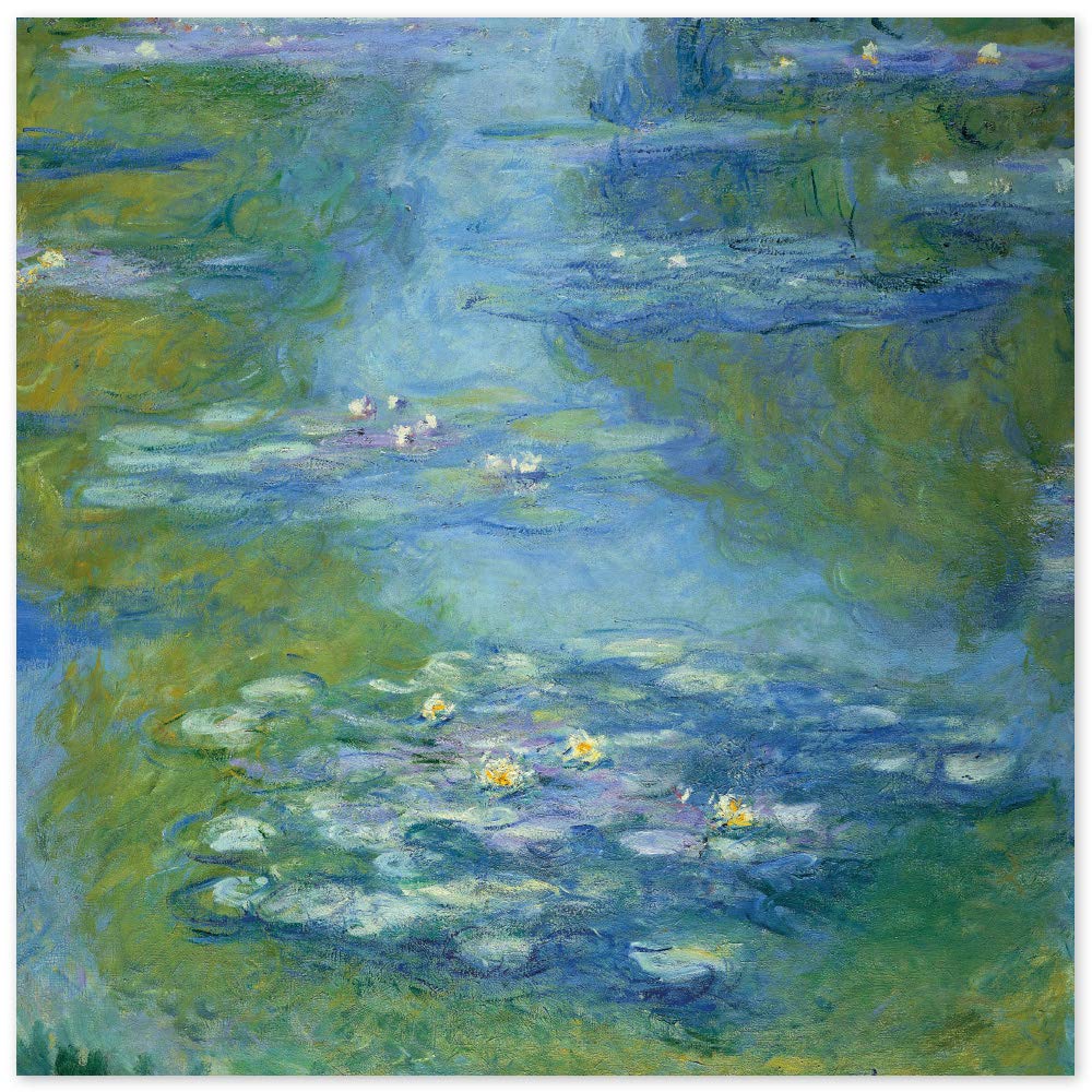 JUNIWORDS Poster, Claude Monet, Nymphéas, Seerosen, 85345, 80 x 80 cm, 80 x 80 cm