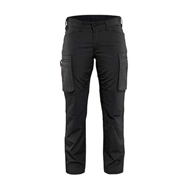 Damen Service Bundhose Stretch Armygrün/Schwarz C30 Schwarz 34, Schwarz 34
