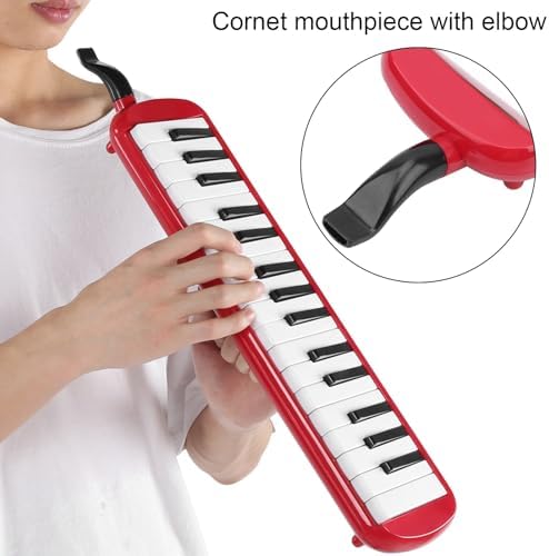 32 Tasten Melodica ABS IRIN Melodica Geeignet für Anfänger Übungstasche Blasmusikinstrument Tastatur