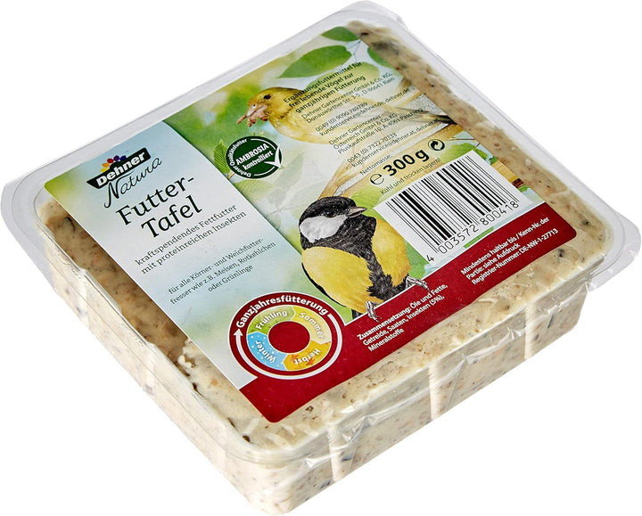 Dehner Natura Wildvogelfutter-Tafeln | Vogelfutter, Fettfutter mit Insekten | Ergänzungsfutter für K