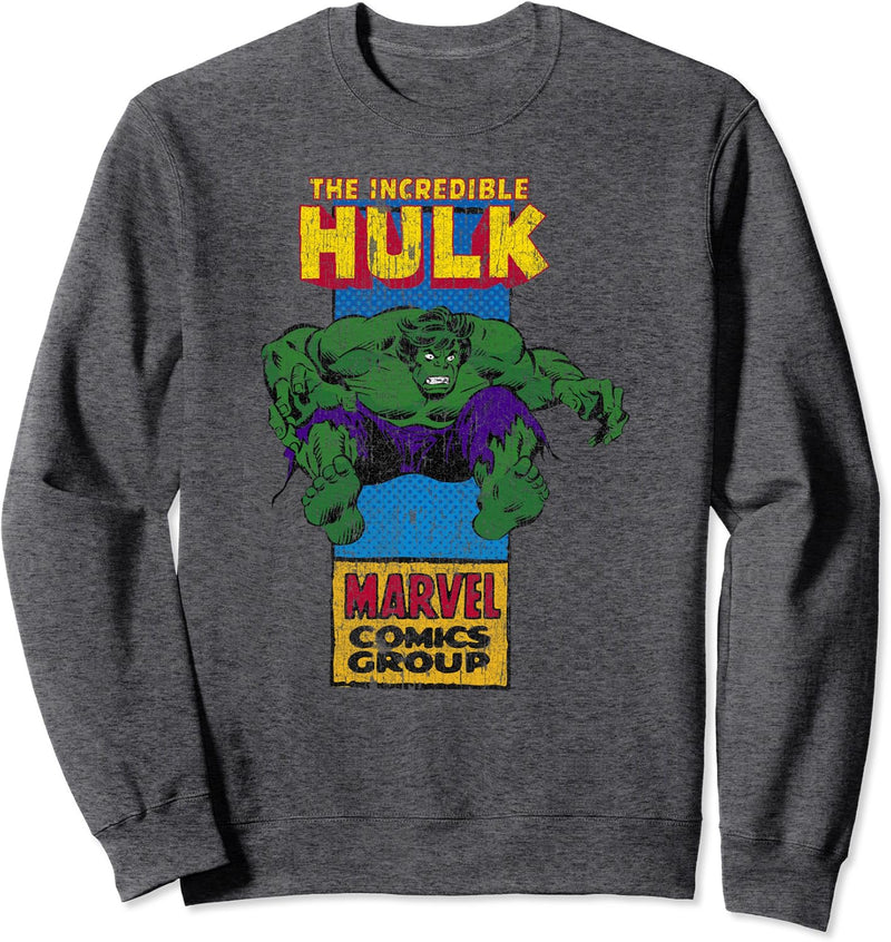 Marvel The Incredible Hulk Thin Comic Panel Sweatshirt
