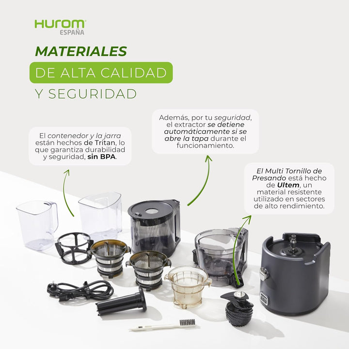 Hurom | Entsafter H330P - gesünder, schmackhafter und verschwendungsfreier Saft, Premium-Entsafter,