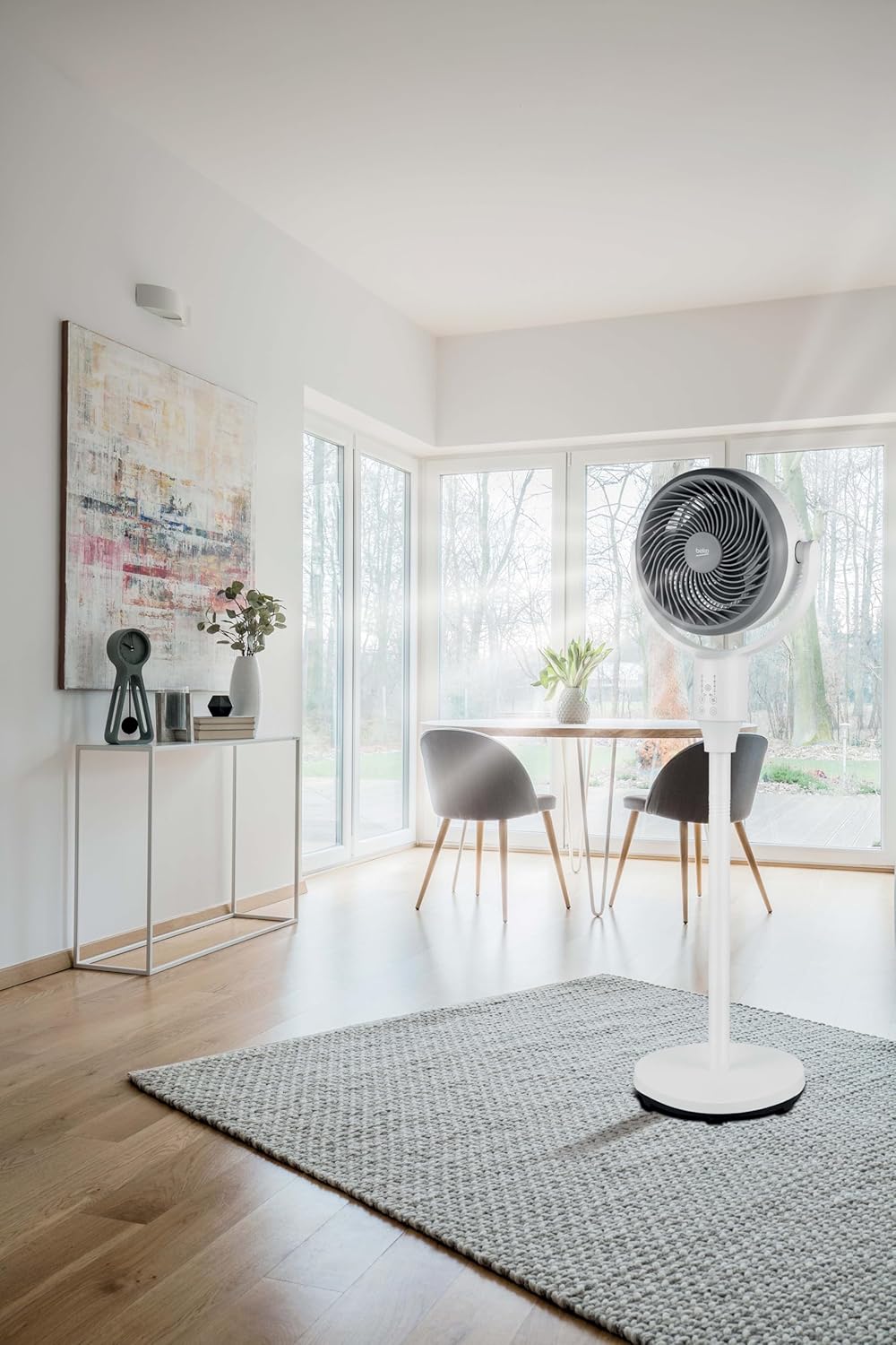 Beko - EFS7000CW - 2-in-1 Stand- und Tischventilator, 30 W, 4 Geschwindigkeitsstufen, Höhe und Neigu