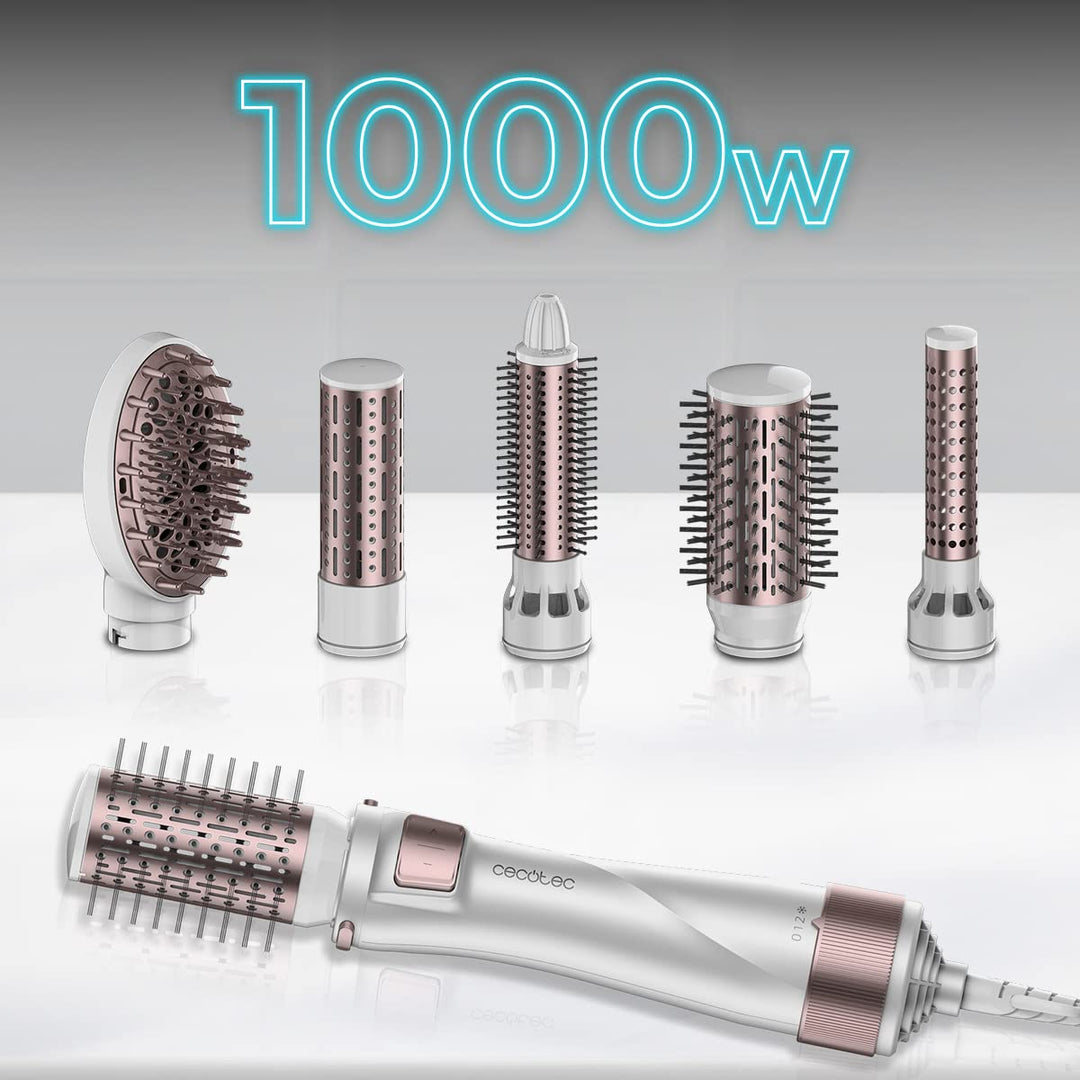 Cecotec Heissluftbürste Bamba CeramicCare 5in1 Pro, 1000W, Keramik, Ionentechnologie, 3 Temperaturei