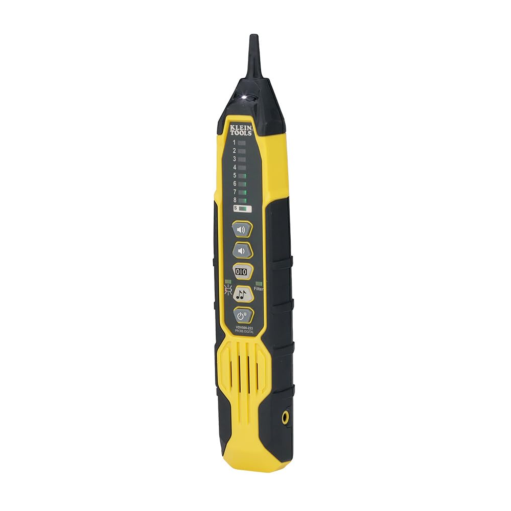 Klein Tools VDV500-223 Digitale Sonde mit LED-Arbeitsleuchte für Ethernet, Internet, Telefon, Lautsp