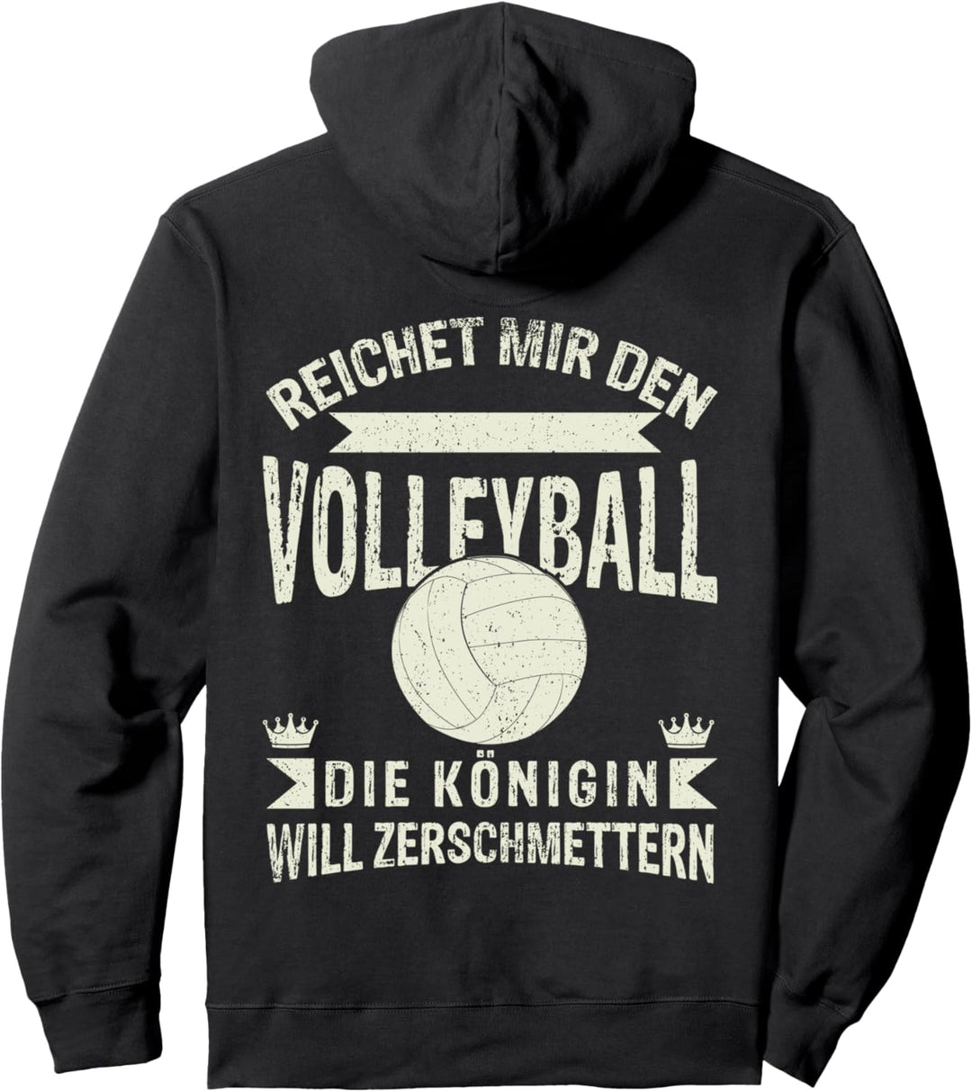 Volleyball Königin, Mädchen Beachvolleyball Damen Volleyball Pullover Hoodie