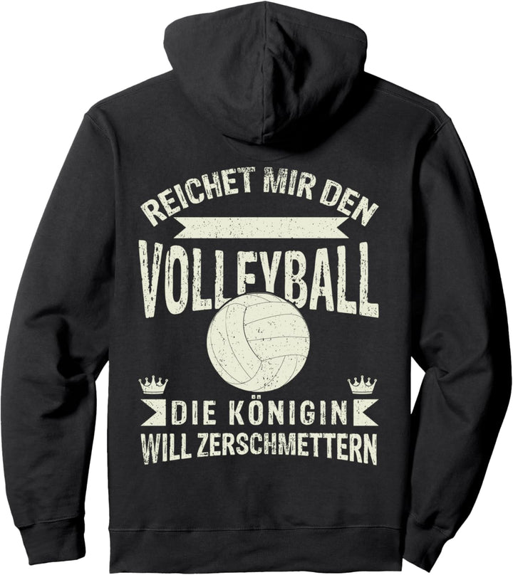 Volleyball Königin, Mädchen Beachvolleyball Damen Volleyball Pullover Hoodie