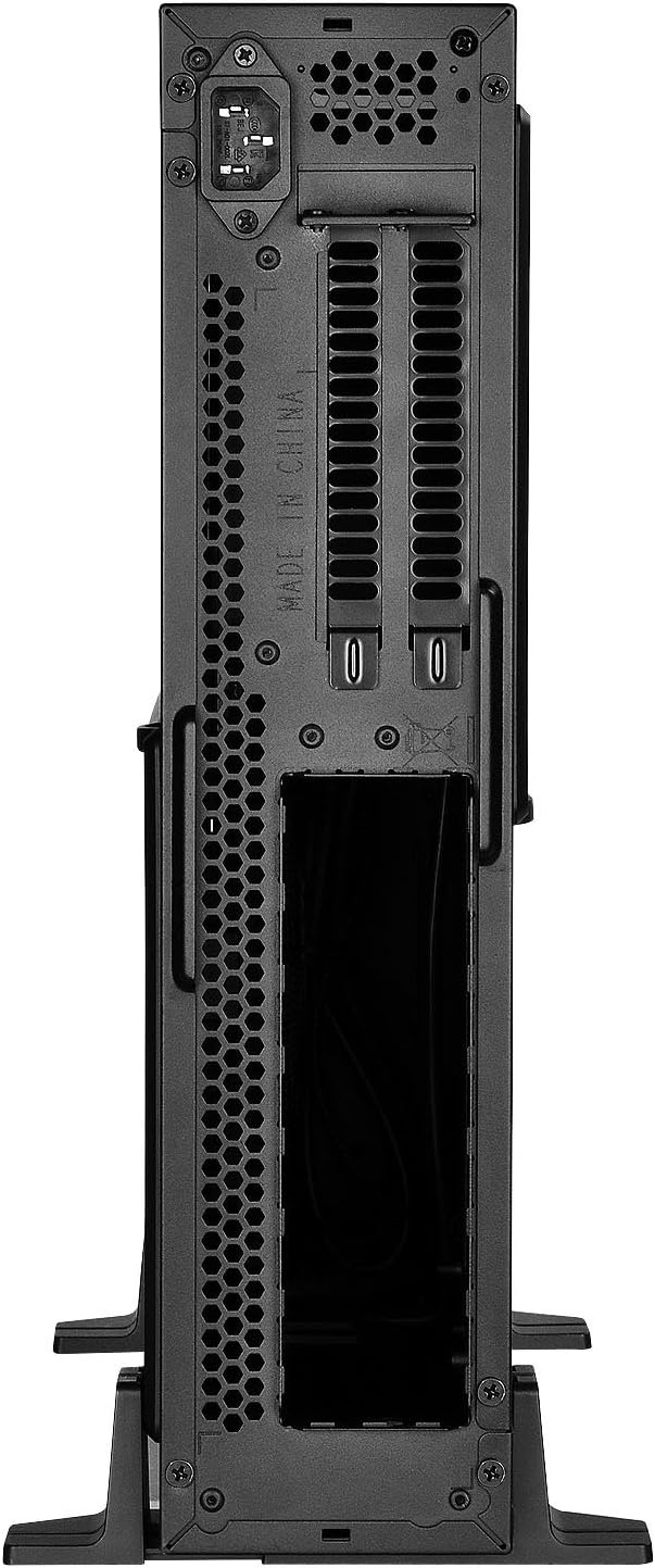 SilverStone SST-ML08B - Milo Mini-ITX schmales HTPC Desktop Gehäuse, schwarz