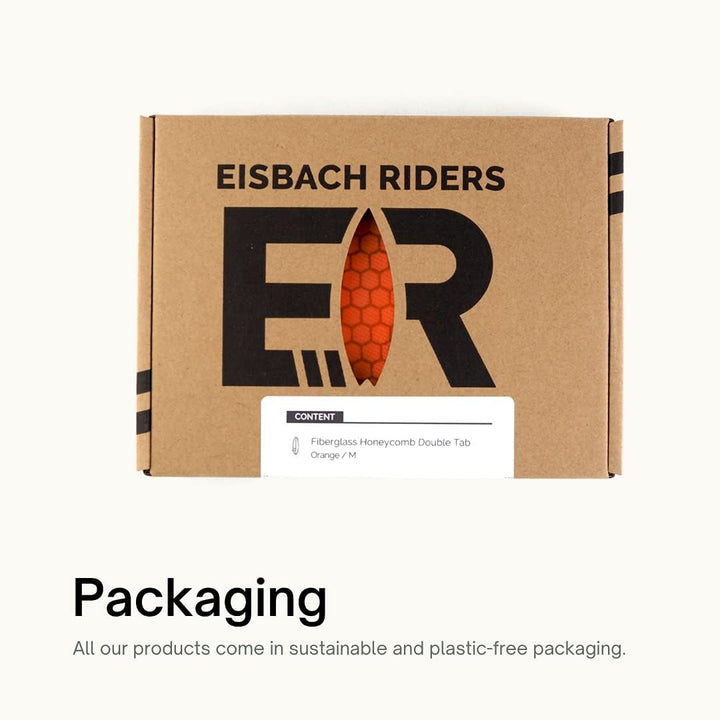 Eisbach Riders Surfboard FCS Fiberglass Honeycomb Fin Thruster Set mit Fin Key (Grösse Small/Medium/