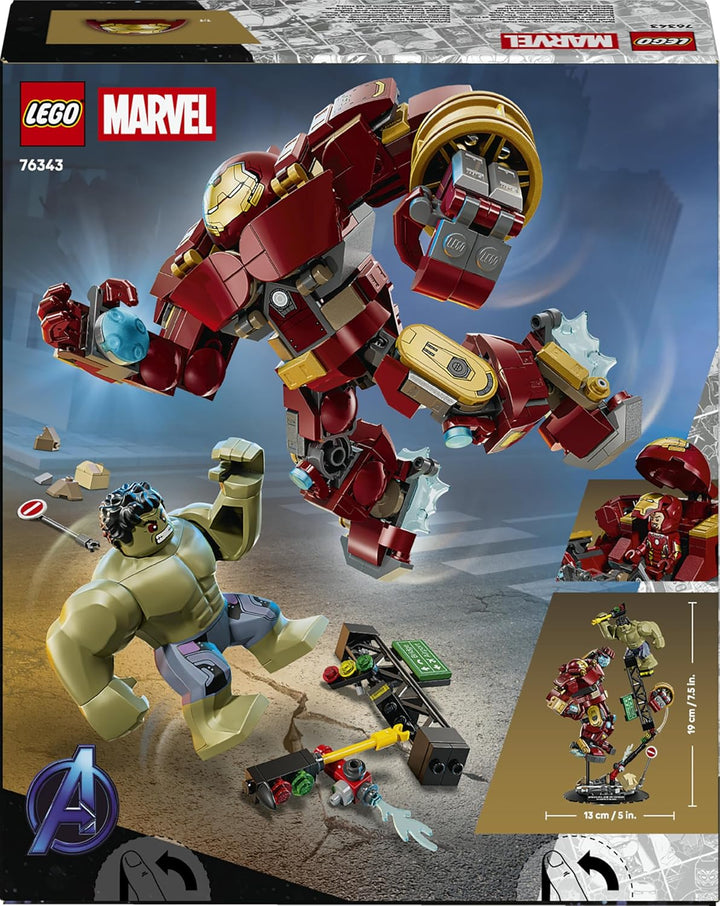 LEGO | Marvel Duell der Giganten: Hulkbuster vs. Hulk - Superhelden Spielzeug mit Actionfigur und 2