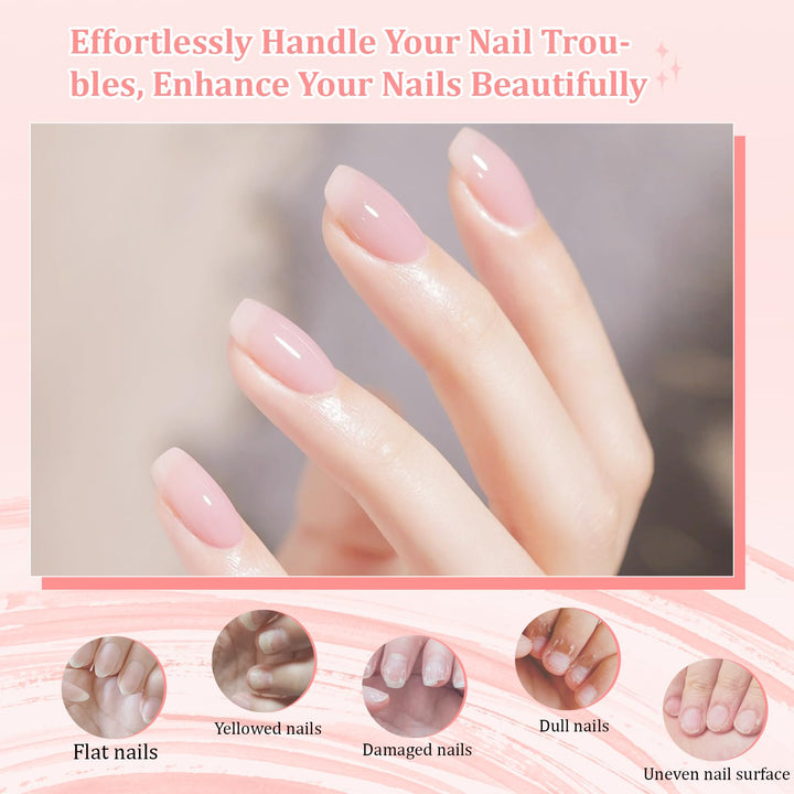 JODSONE 10-Farben-Building-Gel-Set Nagelstudio-Qualität Aufbaugel mit hohem Glanz & langanhaltendem