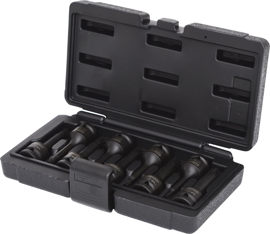 KS Tools 911.0944 1/2" Kraft-Bit-Stecknuss-Satz Vielzahn, 9-tlg., 35 x 25 x 13 cm