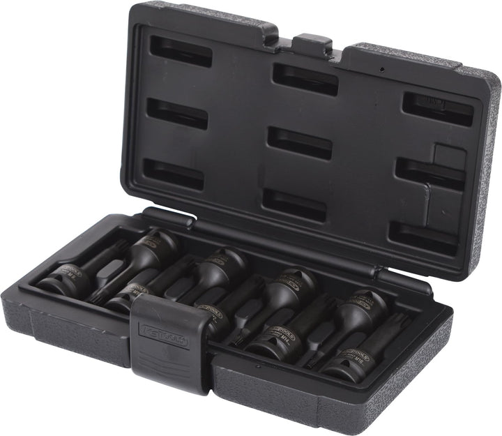 KS Tools 911.0944 1/2" Kraft-Bit-Stecknuss-Satz Vielzahn, 9-tlg., 35 x 25 x 13 cm