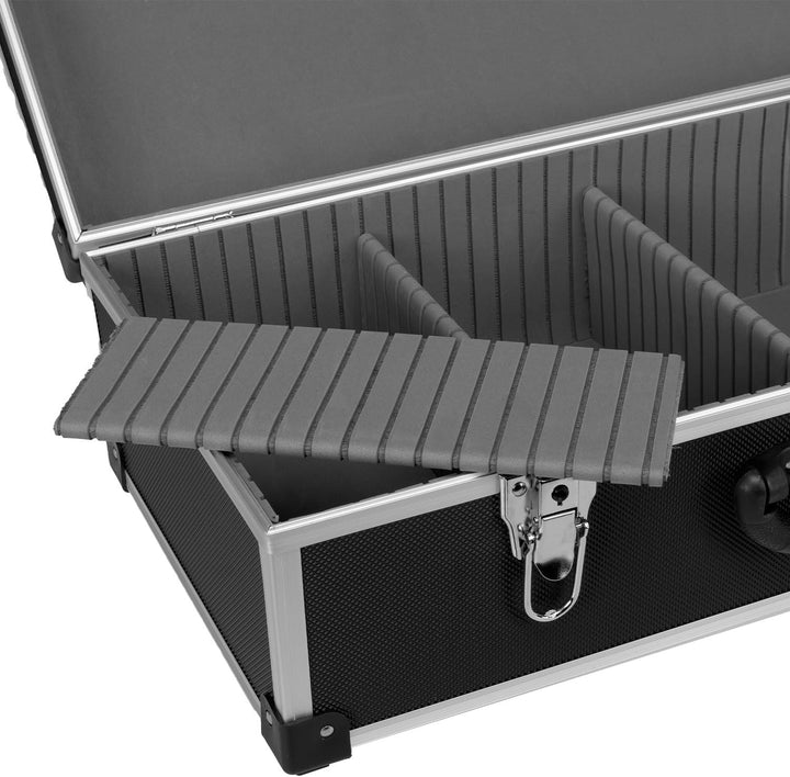 CD Koffer für 80 Standard CD Cases - 56,5 x 29 x 18,5 cm - Schwarz 80 CD's schwarz, 80 CD's schwarz