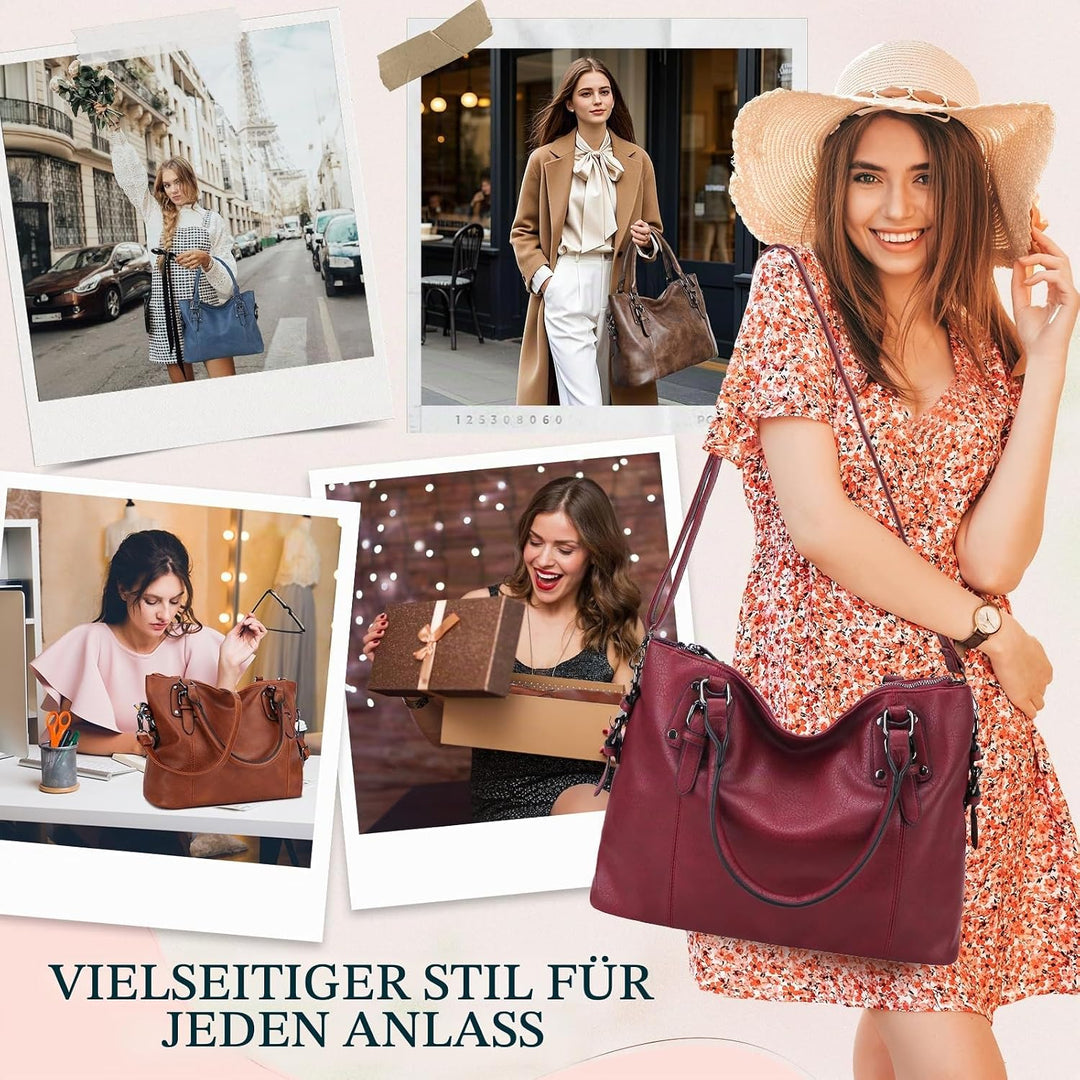 MayBlosom Hobo-Tasche für Frauen, Einkaufstasche, Umhängetasche, Umhängetasche, Geldbörse für Frauen