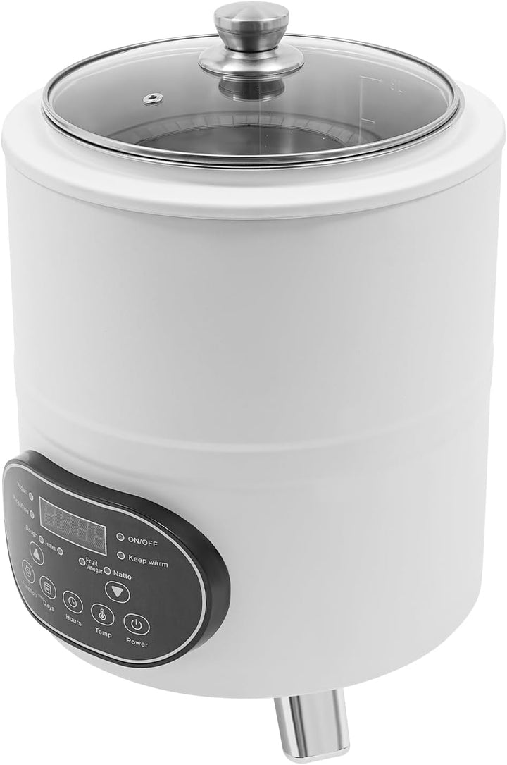Joghurtbereiter 8L Edelstahl 304, Fermentierer mit Einstellbarer Temperatur 25-80°C, Timer 0-24h, 40