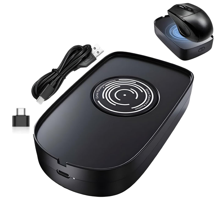 Maus Jiggler 2 DPI USB Mechanischer Maus Beweger mit USB-zu-Typ-C-Adapter Tragbarer Treiberfreier Ma
