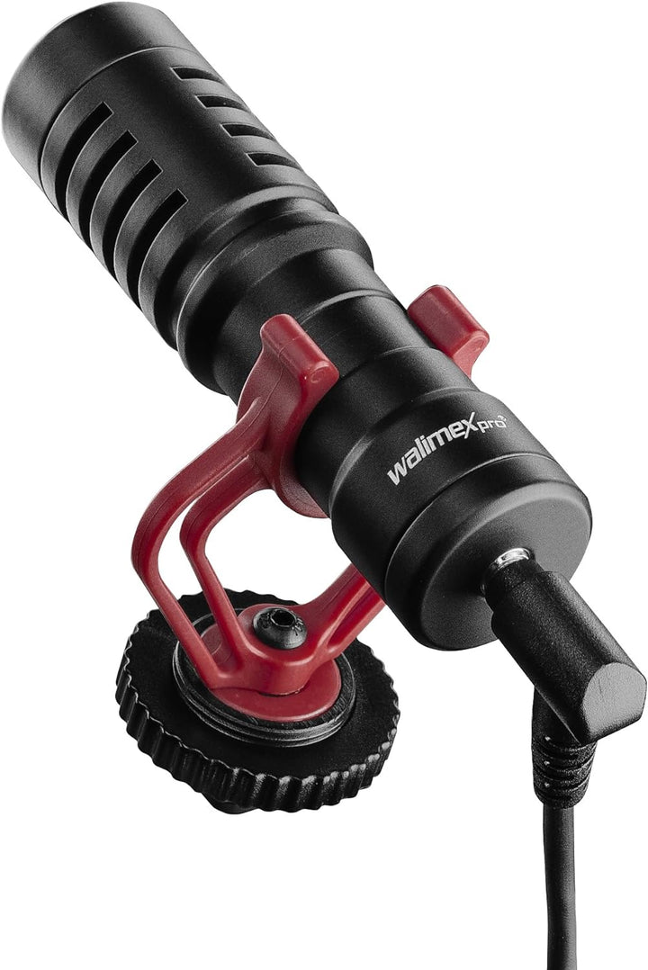 Walimex pro VLOG – Videomikrofon, Richtmikro, Shotgun Mikro für DSLR und spiegellose Kameras, Smartp