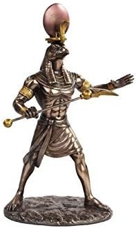 PTC 27,9 cm Ägyptische RA Mythologische Gott Bronze Finish Statue Figur