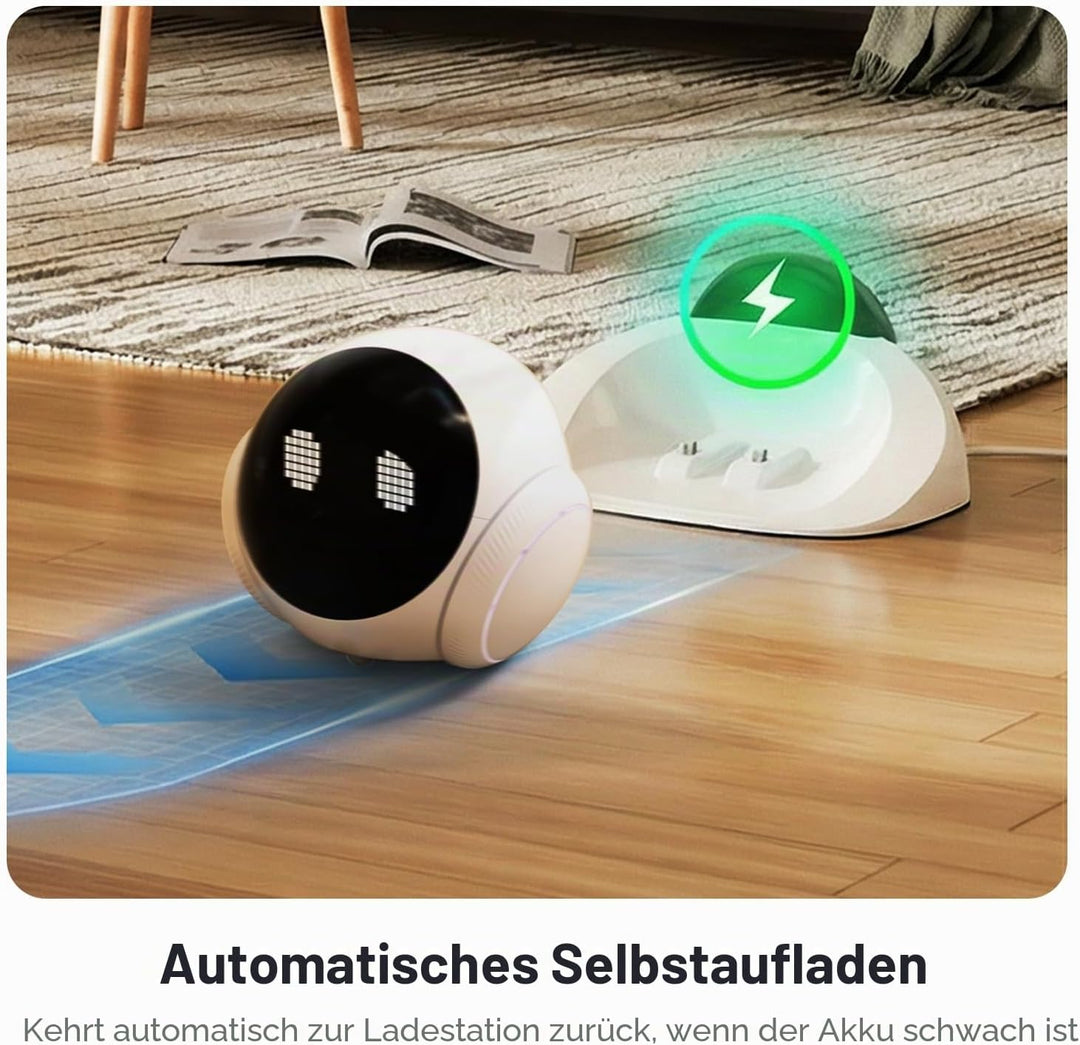 Smart Mobile Haustier Kamera Roboter für Zuhause Indoor Bewegliche 1080P Überwachung Hund und Katzen