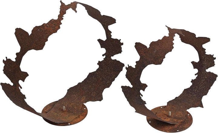 ESTEXO Dekofigur Gartendeko Edelrost Skulptur Gartenskulptur Rost Figur Dekoration Deko 38 cm, 38 cm