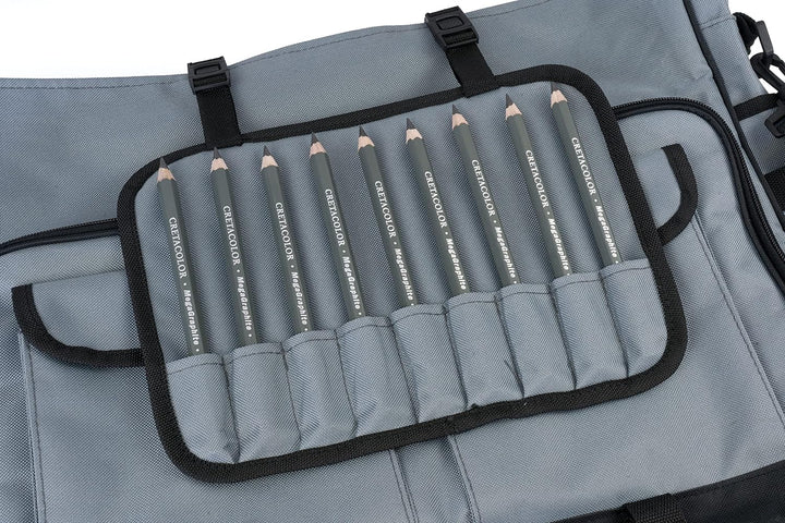 CRETACOLOR Künstlertasche Art Bag, strapazierfähiges und langlebiges Material, herausnehmbare Einzel