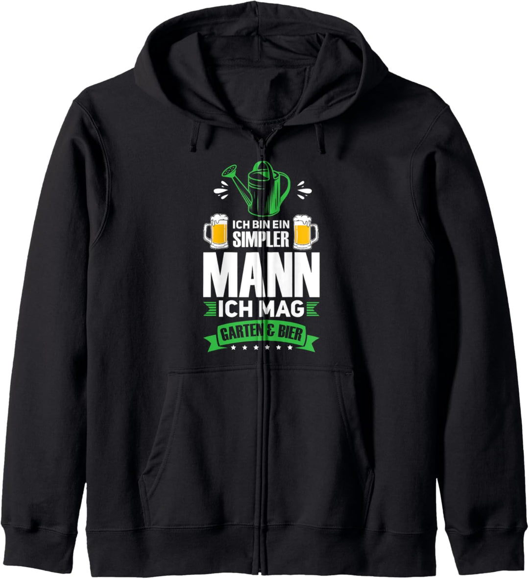 Garten Bier Gartenarbeit Kapuzenjacke