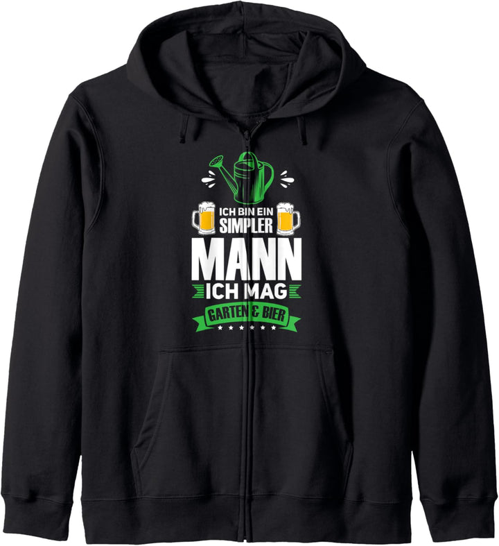 Garten Bier Gartenarbeit Kapuzenjacke