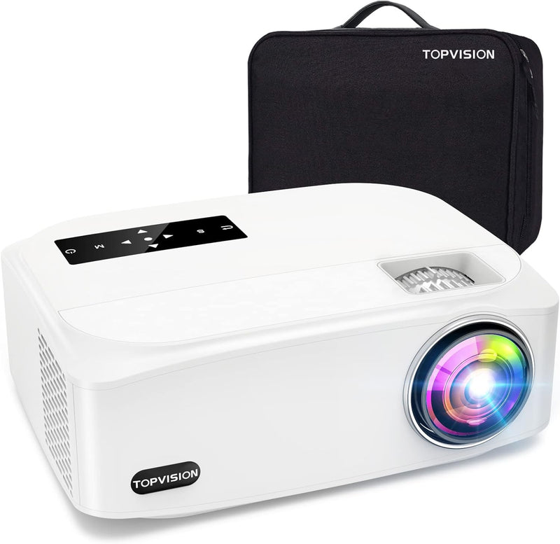 TOPVISION Heimkino Beamer, 9500 Lumen Video Beamer with 150.000 Stunden Verlängert, Native 1080P LCD