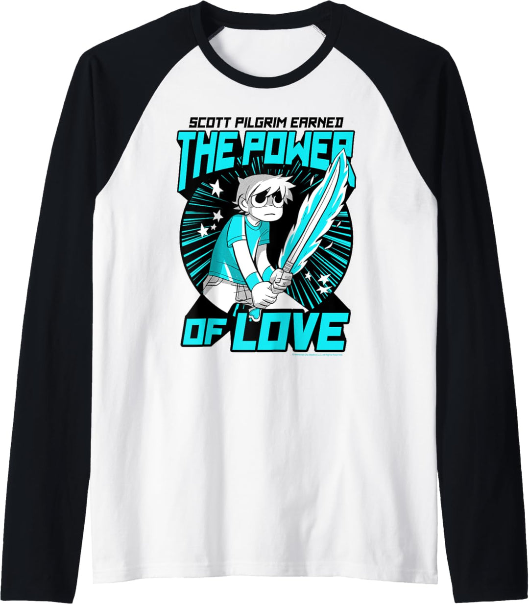 Scott Pilgrim Vs. The World Power of Love Scott Portrait Raglan