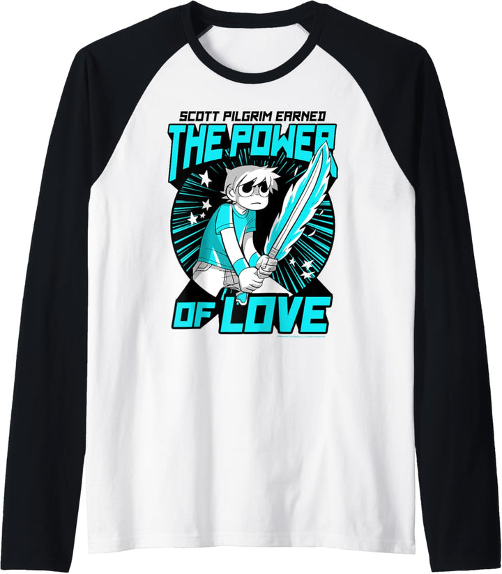 Scott Pilgrim Vs. The World Power of Love Scott Portrait Raglan