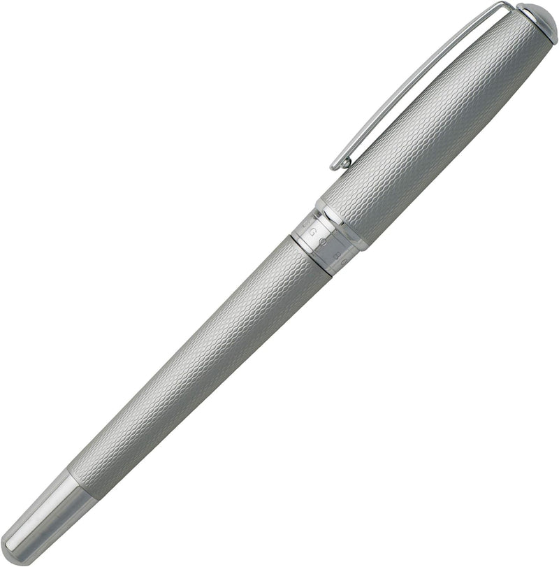 Hugo Boss Tintenroller Essential Matte Chrome, 1 Stück (1er Pack) Tintenroller Chrom, Tintenroller C