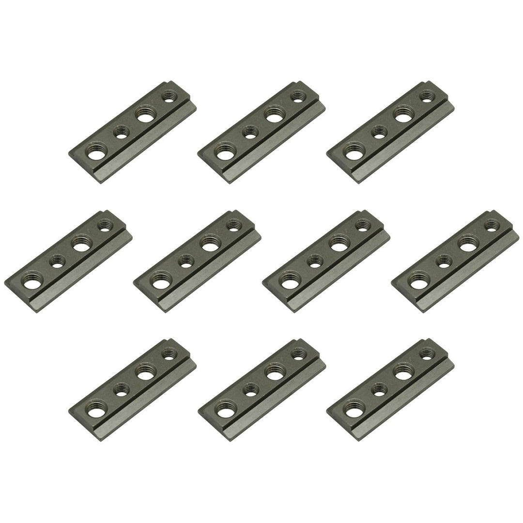 kuriershop Nutenstein Edelstahl V2A mit M6 + M8 Gewinde für Airlineschienen, 10er Set