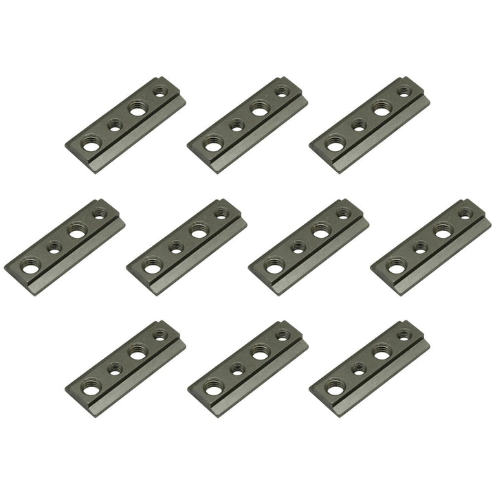 kuriershop Nutenstein Edelstahl V2A mit M6 + M8 Gewinde für Airlineschienen, 10er Set
