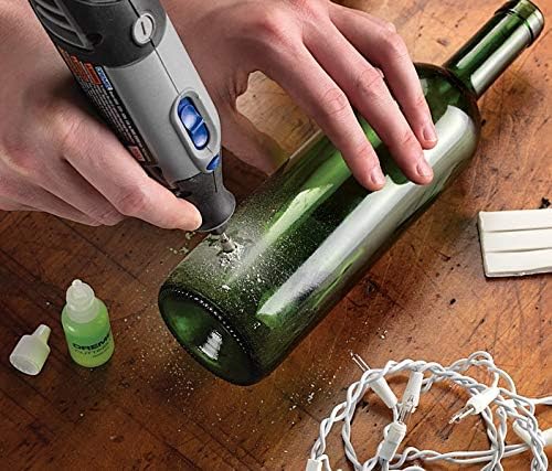 Dremel 663 Diamant Glasbohrer, Zubehörsatz für Multifunktionswerkzeug mit 1 Glasbohrer 6,4 mm zum Bo