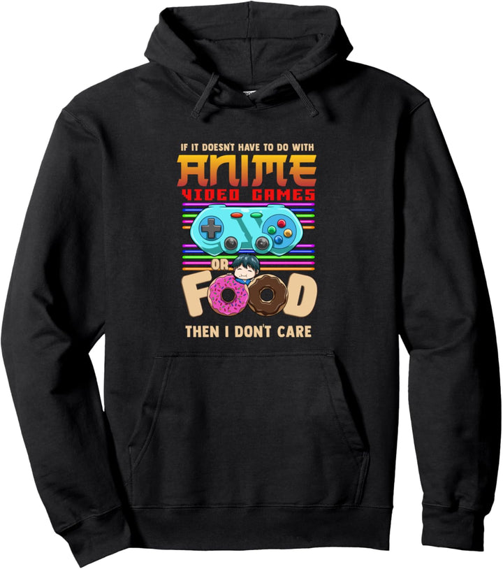 Lustig Wenn Seine Nicht Anime Video Spiele Oder Essen Ich Pullover Hoodie
