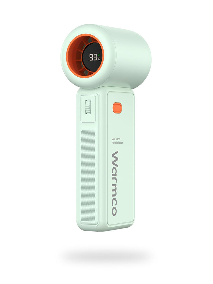 Warmco Mini Ventilator Handventilator [15 Stunden Maximale] 5000mAh Handventilator Akku Aufladbar fü