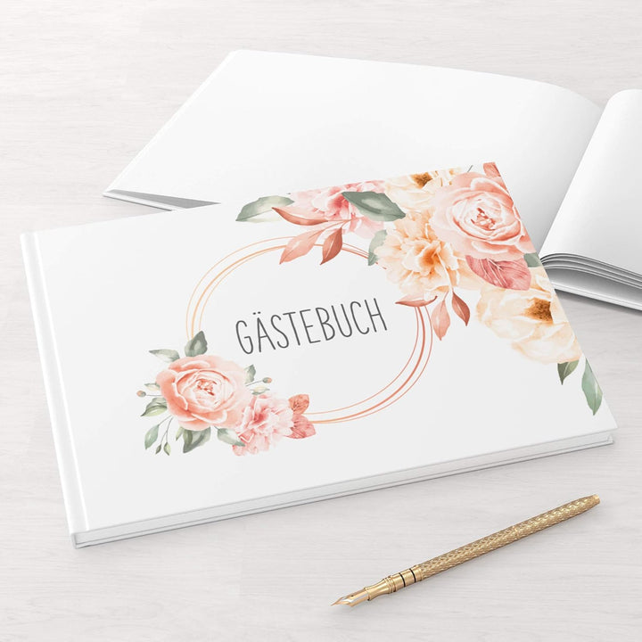 Gästebuch Hochzeit | 104 Seiten | Hardcover DIN-A4 - ohne Fragen blanko | Hochzeitsgästebuch Hochzei