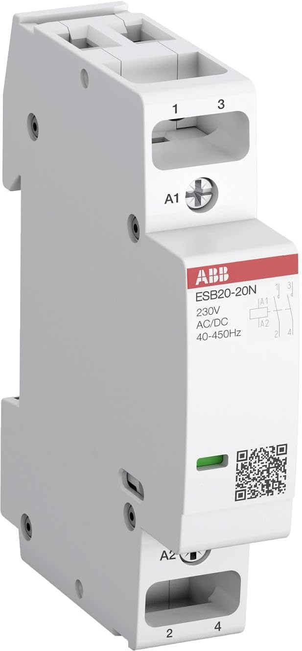 ABB ESB20-02N-06 ESB Leistungsschütz / 230 V ac Spule, 2 -polig 2 Öffner / 20 A, Sicherheit