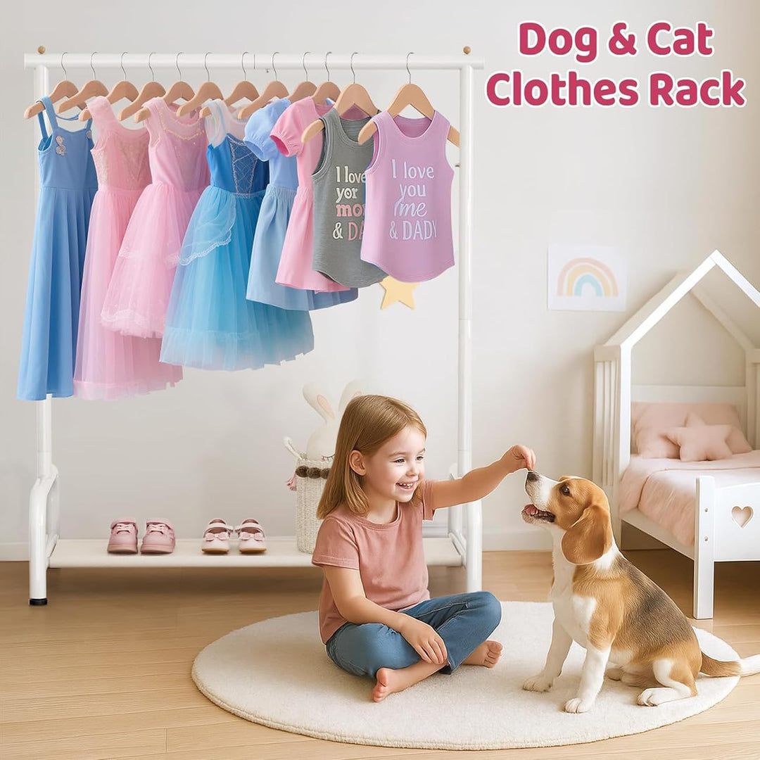 MISSLO Metall Kleiderständer Kinder für Mädchen, Jungen & Kinderzimmer - Kleiner Baby Kleiderstange